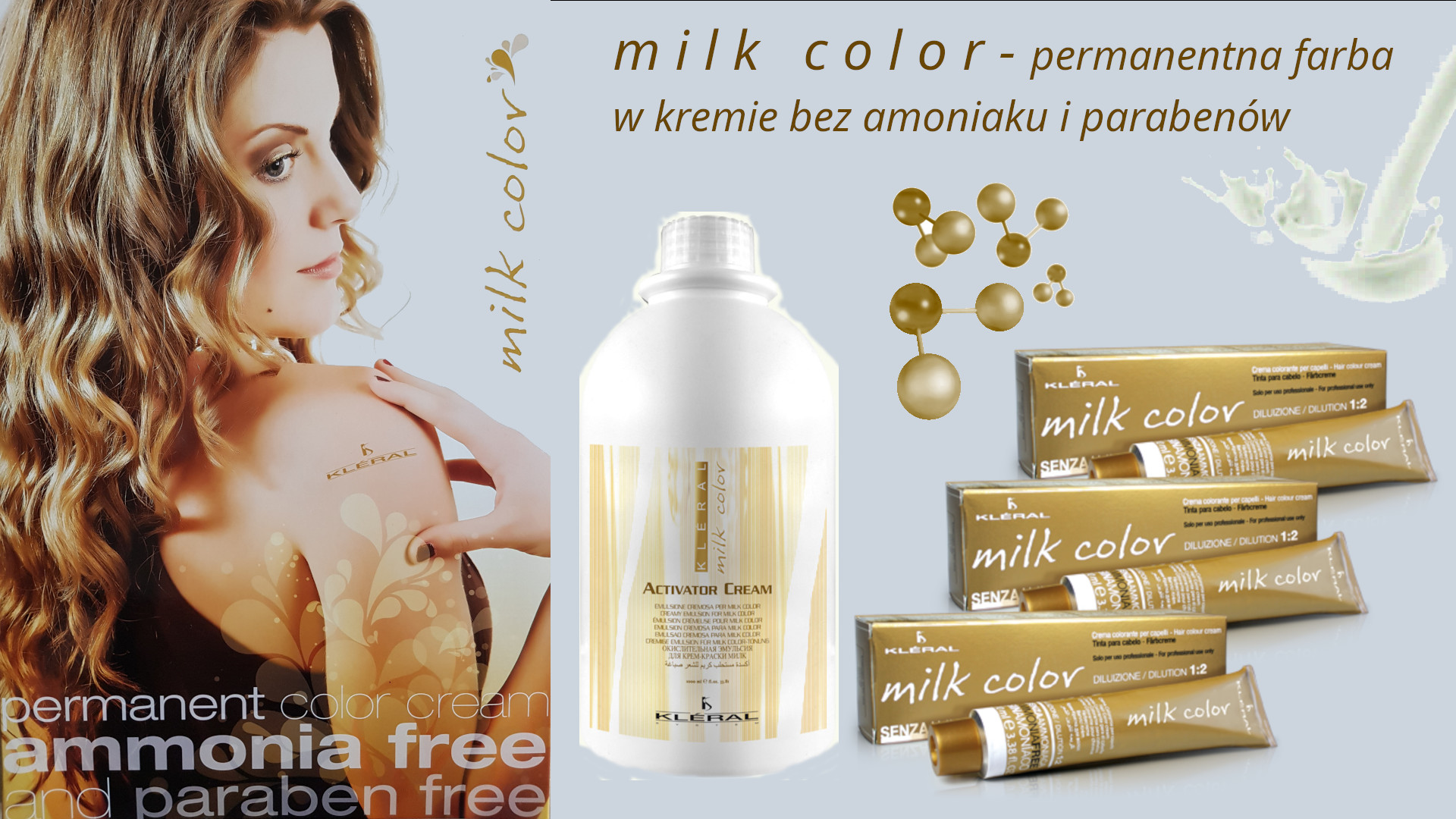milk color - permanentna farba w kremie bez amoniaku i parabenów