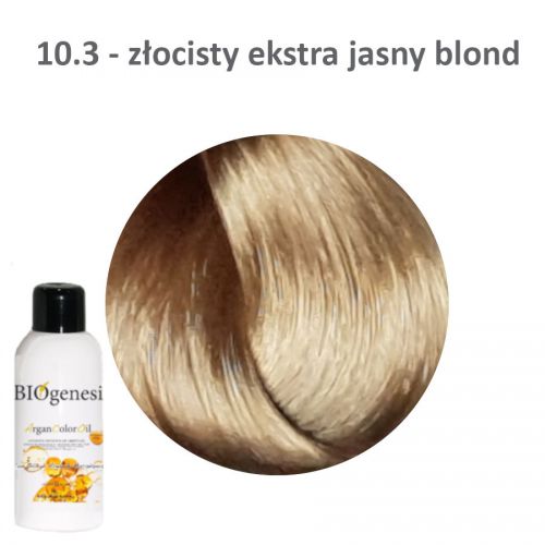 BIOgenesi ArganColorOil 10,3 ekstra jasny blond złocisty