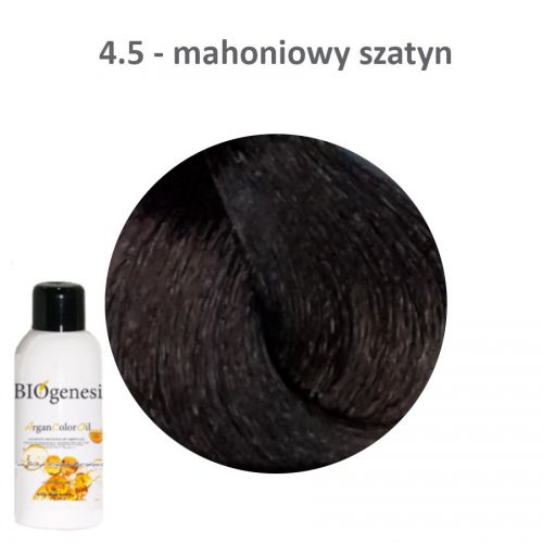 BIOgenesi ArganColorOil 4,5 mahoniowy szatyn farba 125ml