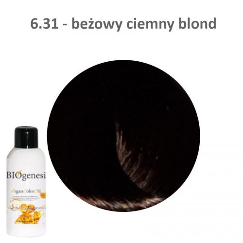 BIOgenesi ArganColorOil 6,31 ciemny blond złocisto-popielaty