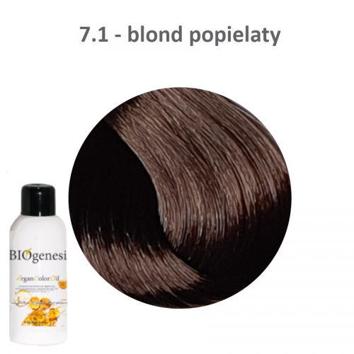 BIOgenesi ArganColorOil 7,1 popielaty blond farba 125ml