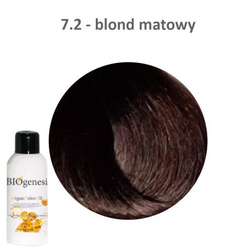 BIOgenesi ArganColorOil 7,2 blond matowy farba 125ml