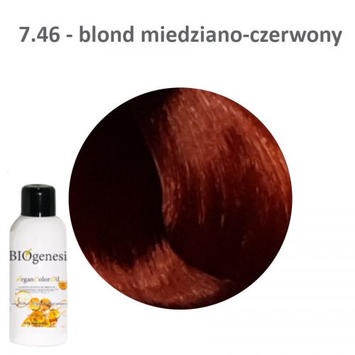 BIOgenesi ArganColorOil 7,46 blond miedziano-czerwony