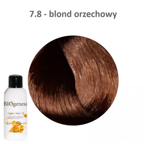 BIOgenesi ArganColorOil 7,8 orzechowy blond farba 125ml