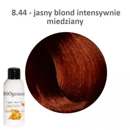 BIOgenesi ArganColorOil 8,44 jasny blond intensywnie miedziany