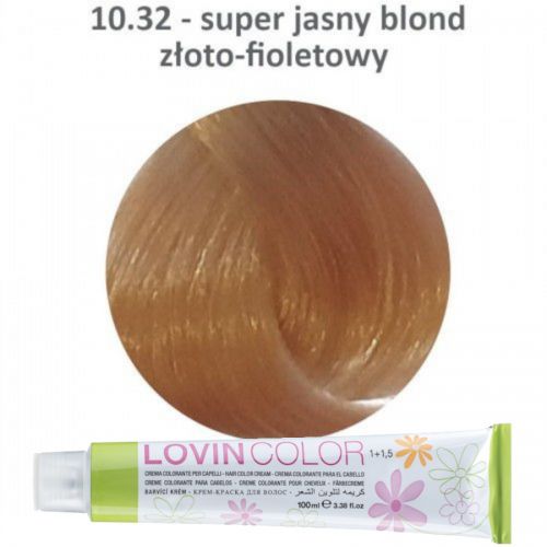 LOVINcolor 10,32 super jasny blond złoto-fioletowy 100ml