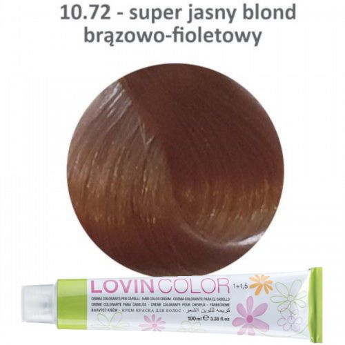 LOVINcolor 10,72 super jasny blond brązowo-fioletowy 100ml