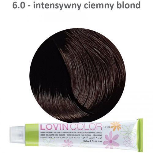 LOVINcolor 6,0 intensywny ciemny blond farba 100ml