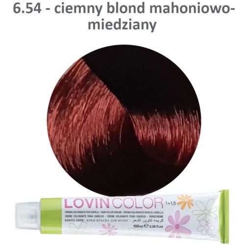 LOVINcolor 6,54 mahoniowo-miedziany ciemny blond 100ml