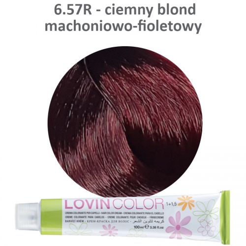 LOVINcolor 6,57R ciemny blond mahoniowo-fioletowy 100ml