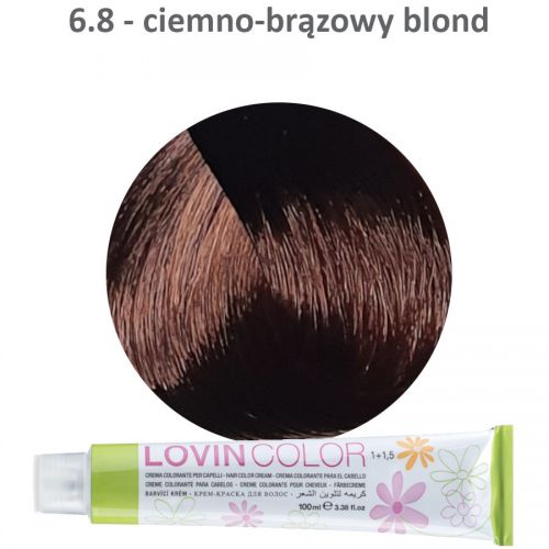 LOVINcolor 6,8 kasztanowy ciemny blond farba 100ml