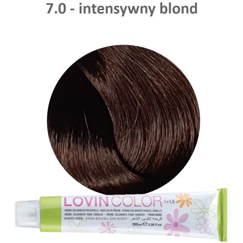LOVINcolor 7,0 intensywny blond farba 100ml