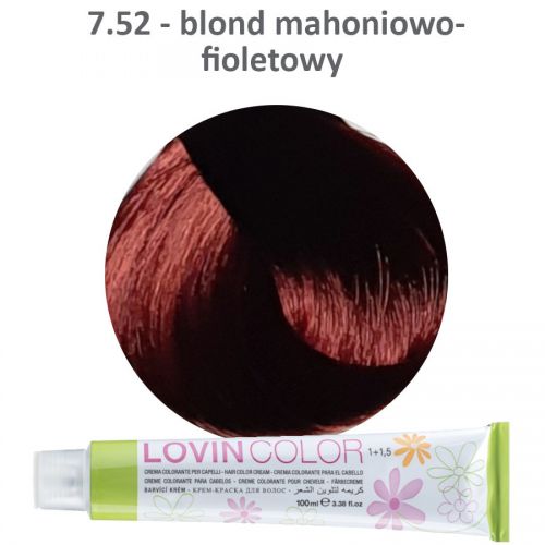 LOVINcolor 7,52 mahoniowo-fioletowy blond 100ml