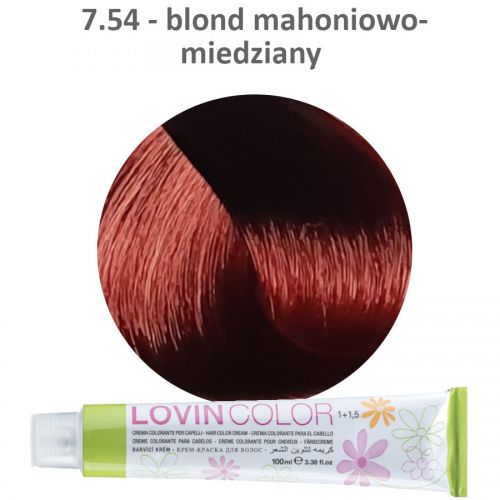 LOVINcolor 7,54 mahoniowo-miedziany blond 100ml