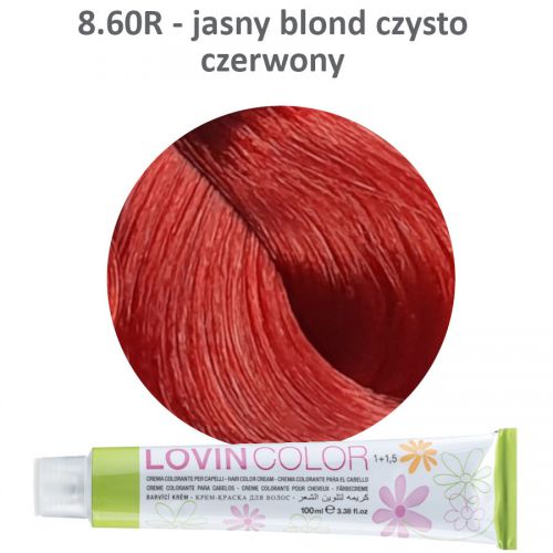 LOVINcolor 8,60R czerwony intensywny jasny blond 100ml