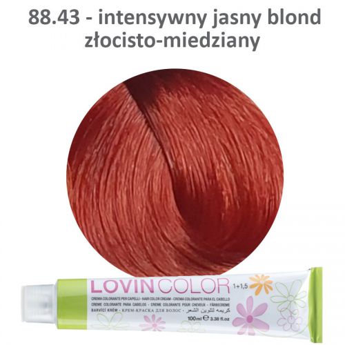 LOVINcolor 88,43 miedziany intensywny jasny blond 100ml