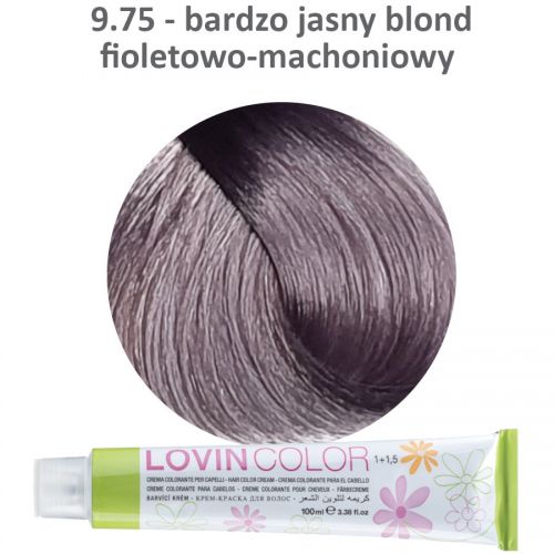 LOVINcolor 9,75 fioletowo-mahoniowy bardzo jasny blond 100ml