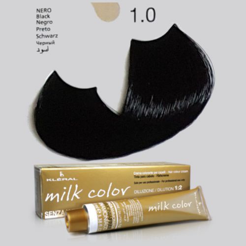 KLERAL milk color 1,0 czarna farba bez amoniaku 100ml