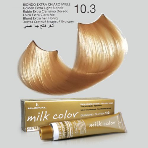 KLERAL milk color 10,3 wyjątkowo jasny blond miodowy farba 100ml