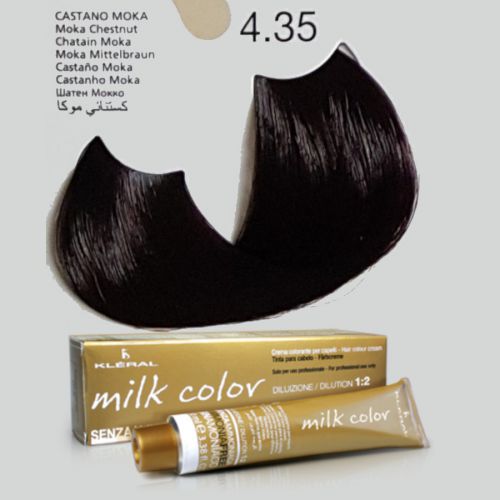 KLERAL milk color 4,35 kawowy szatyn farba 100ml