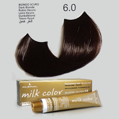 KLERAL milk color 6,0 ciemny blond farba 100ml