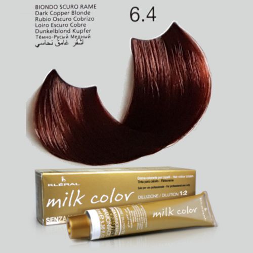 KLERAL milk color 6,4 miedziany ciemny blond farba 100ml