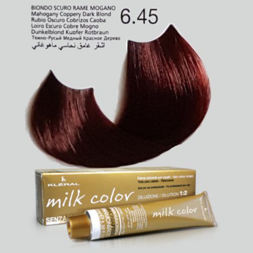 KLERAL milk color 6.45 (ciemny blond miedziano mahoniowy) farba 100ml
