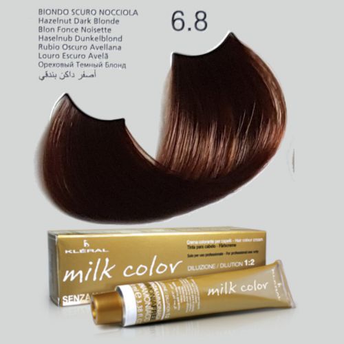 KLERAL milk color 6,8 orzechowy ciemny blond farba 100ml