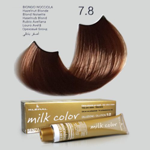 KLERAL milk color 7,8 orzechowy blond farba 100ml
