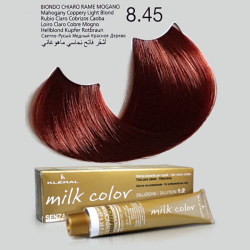 KLERAL milk color 8,45 jasny blond miedziano-mahoniowy farba 100ml