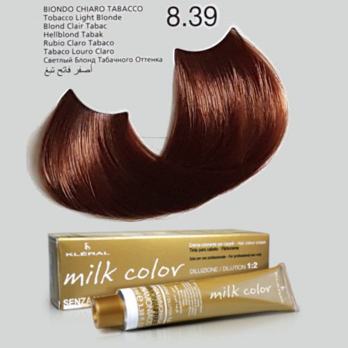 KLERAL milk color 8,39 tytoniowy jasny blond farba 100ml