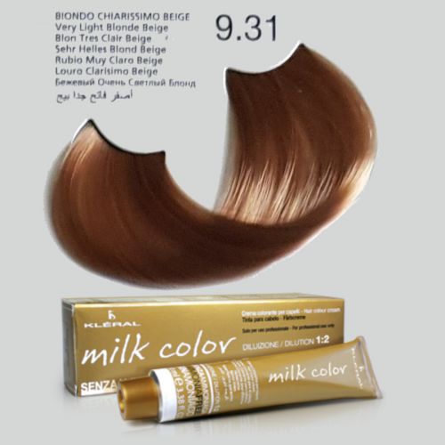 KLERAL milk color 9,31 beżowy bardzo jasny blond farba 100ml
