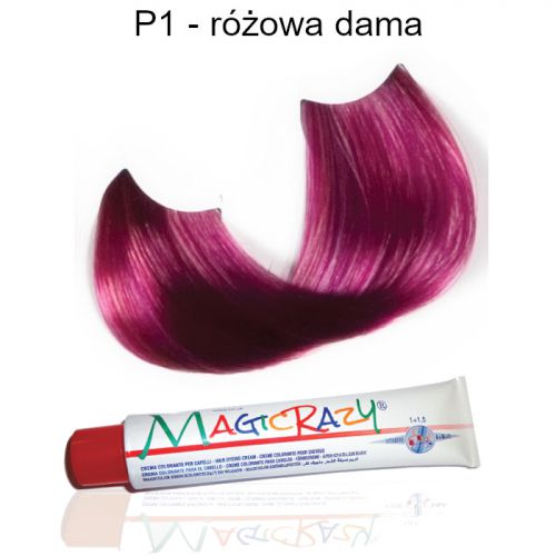 KLERAL MagicRazy P1 (różowa dama) - różowa farba do włosów 100 ml
