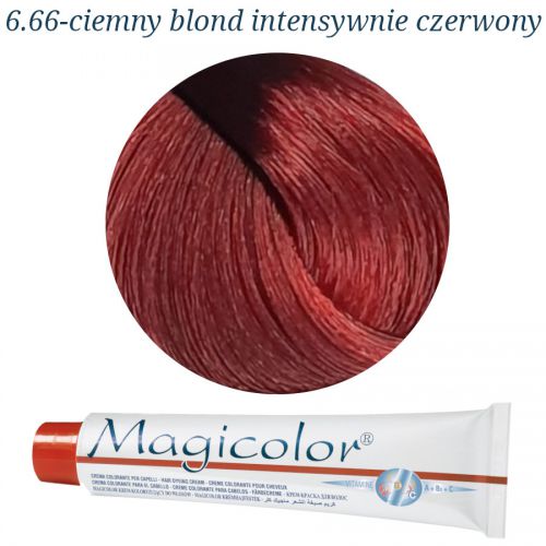 KLERAL MagiColor 6,66 ciemny blond intensywnie czerwony farba 100ml