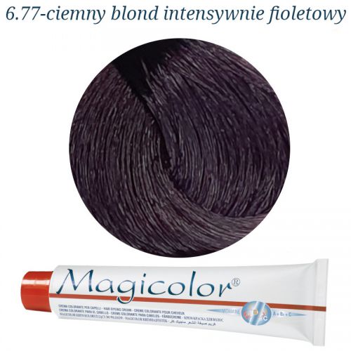 KLERAL MagiColor 6,77 ciemny blond intensywnie fioletowy farba 100ml