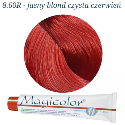 KLERAL MagiColor 8,60R jasny blond czysta czerwień farba 100 ml