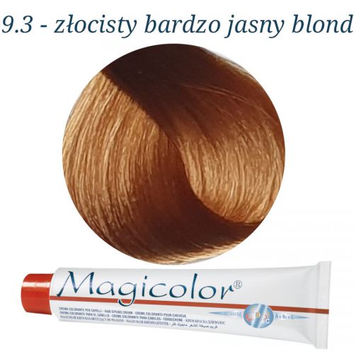 KLERAL MagiColor 9,3 złocisty bardzo jasny blond farba 100ml
