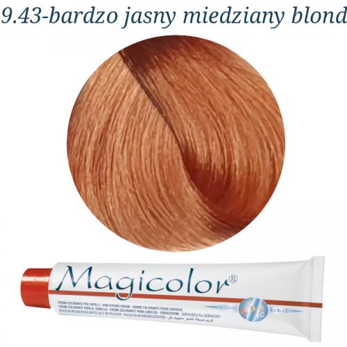 KLERAL MagiColor 9,43 bardzo jasny miedziany blond farba 100ml